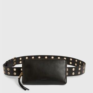 AllSaints Iryna removable bag leather belt